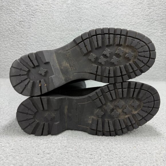 La Canadienne Boots Womens 6.5 Shoes Black Suede Tall Knee High Calf Shearling - Picture 6 of 12